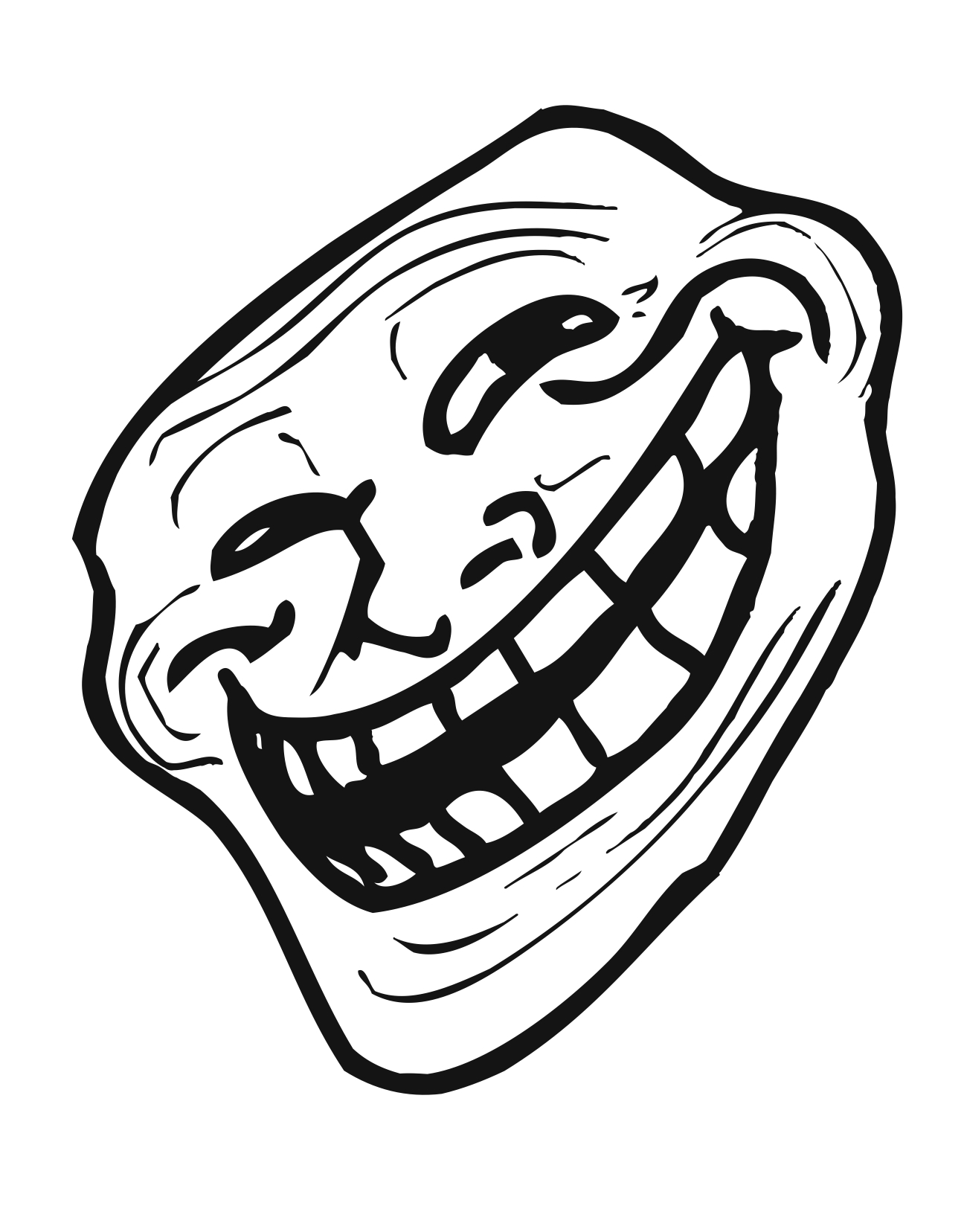 Trollface (PNG) by BlusterAster12 on DeviantArt