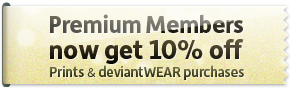 Premium Members now get 10% off prints and deviantWEAR purchases